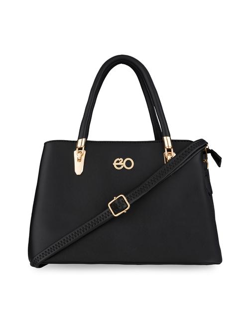 black solid regular handbag - 18482245 - Very Small Image - 1