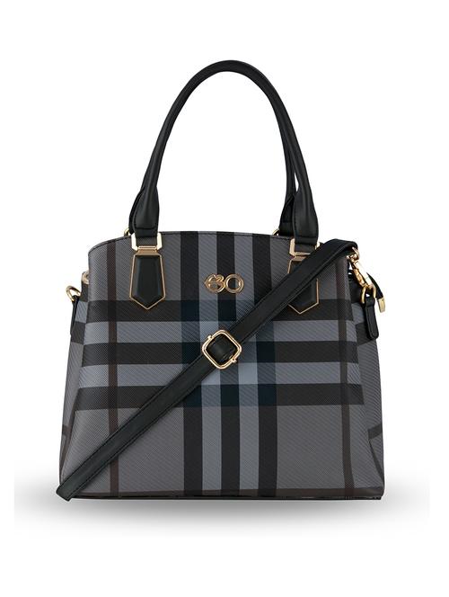 grey checkered regular handbag - 18482276 - Very Small Image - 1