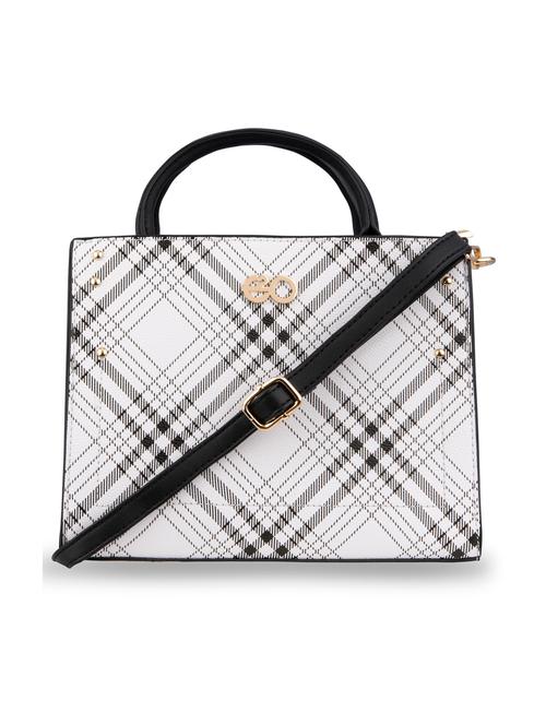 white checkered regular handbag - 18482284 - Very Small Image - 1