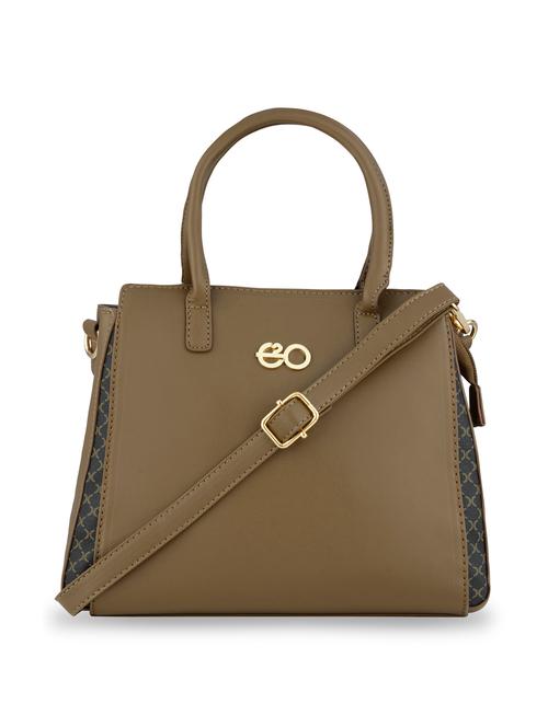 brown solid regular handbag - 18482286 - Very Small Image - 1