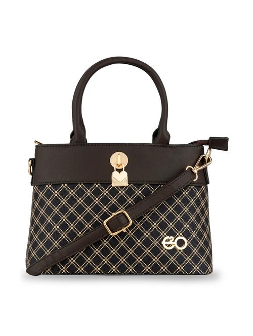 brown checkered regular handbag - 18482291 - Very Small Image - 1