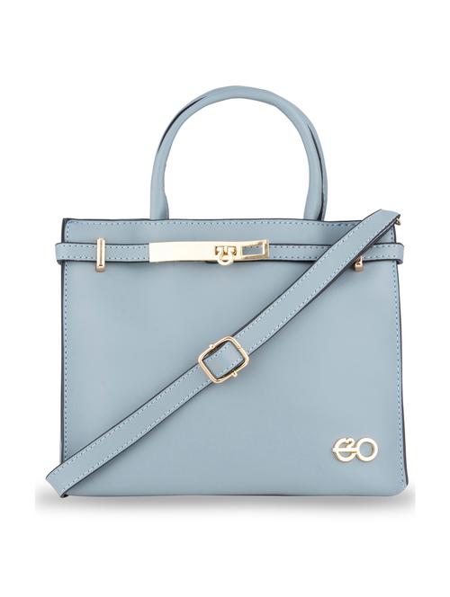 light blue solid regular handbag - 18482303 - Very Small Image - 1