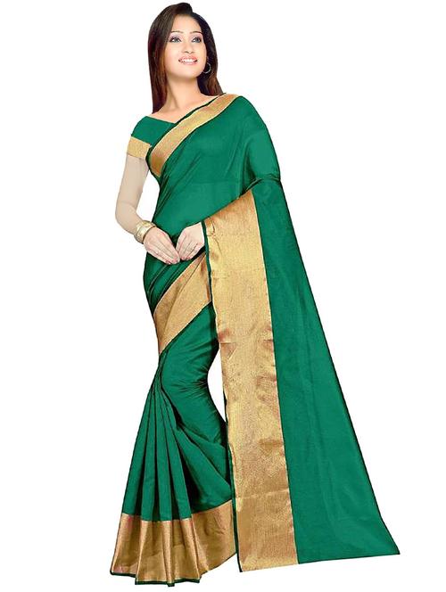 women's self design green colored saree - 18485247 - Very Small Image - 1