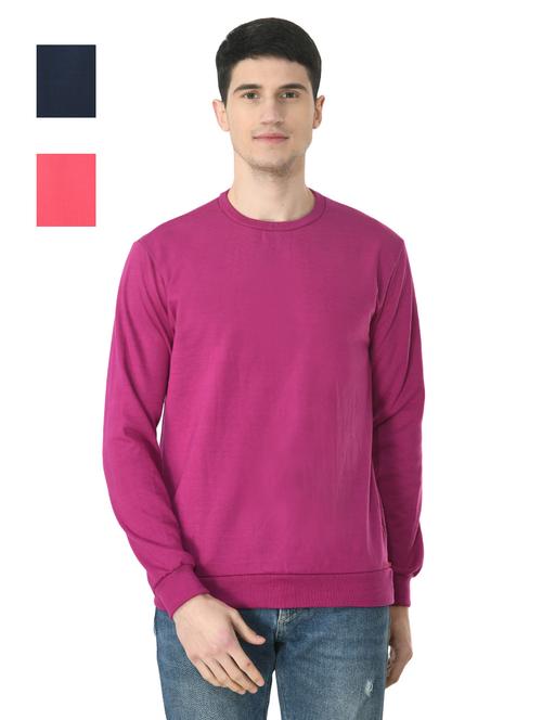 set of 3 solid sweatshirt - 18490928 - Very Small Image - 1