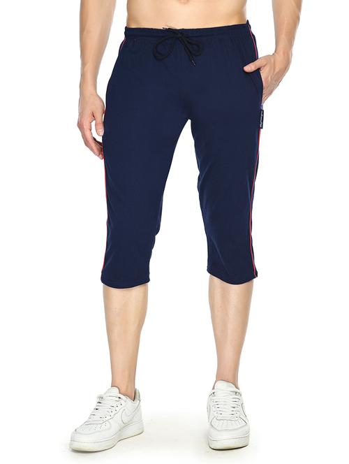 navy blue solid three fourth - 18491673 - Very Small Image - 1