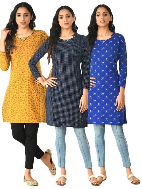 women's kurta combo - 18491770 - Very Small Image - 1