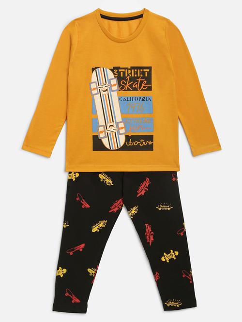 Boys Printed Nightwear Pajama Set - 18493146 - Very Small Image - 1