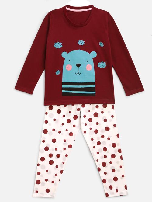 Boys Printed Nightwear Pajama Set - 18493150 - Very Small Image - 1