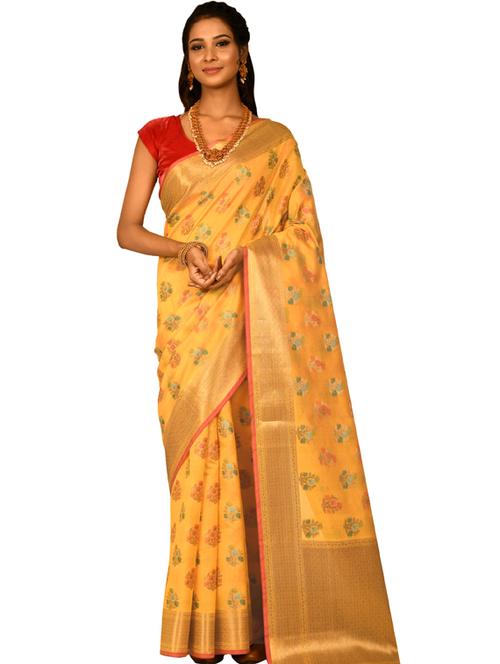 Self Design Banarasi Saree With Blouse - 18493163 - Very Small Image - 1
