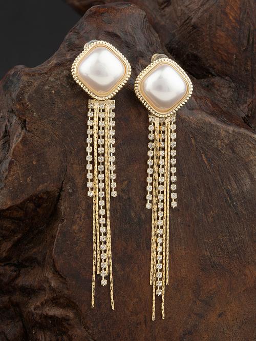gold-toned beads detailing dangler - 18498386 - Very Small Image - 1
