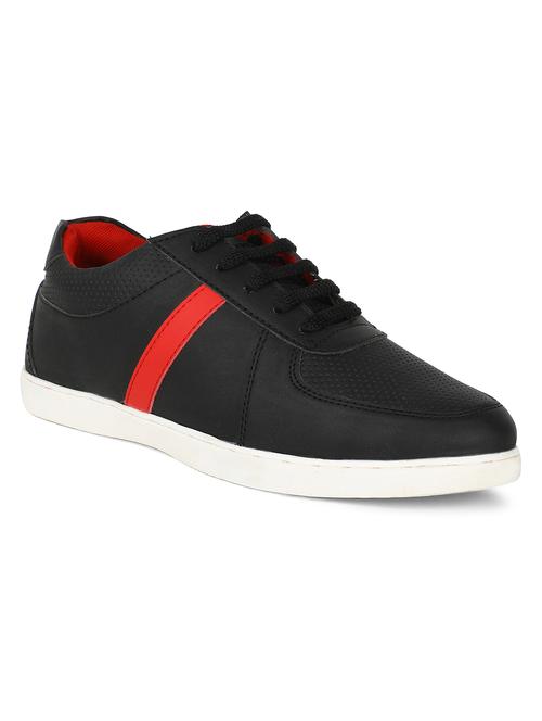 mens black lace up sneakers - 18498485 - Very Small Image - 1
