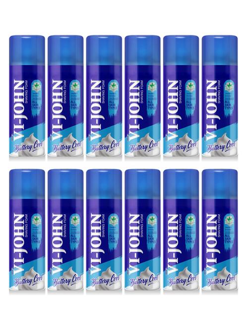 vi-john travel shaving foam for all skin types (50gm each)  pack of 12 - 18498917 - Very Small Image - 1