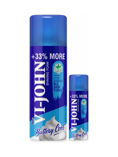 vi-john shaving foam for all skin type (400 g & 50 g) - 18498954 - Very Small Image - 1