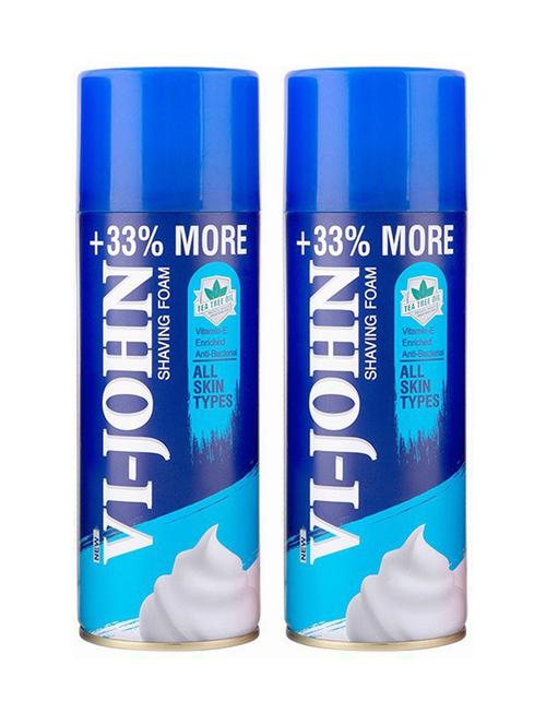 vi-john  shaving foam 400gm all type skin (pack of 2) - 18498961 - Very Small Image - 1