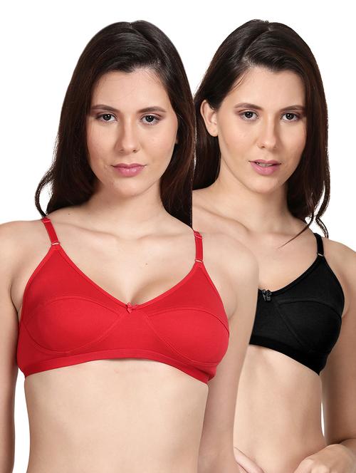pack of 2 multi-colored regular bra - 18499820 - Very Small Image - 1