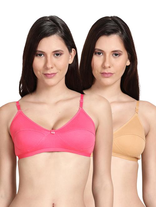 pack of 2 multi-colored regular bra - 18499824 - Very Small Image - 1