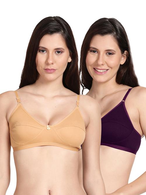 pack of 2 multi-colored regular bra - 18499832 - Very Small Image - 1
