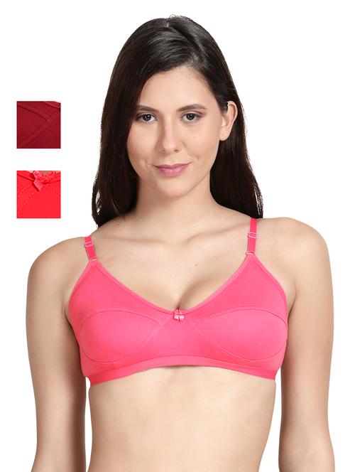 pack of 3 multi colored regular bra - 18499887 - Very Small Image - 1
