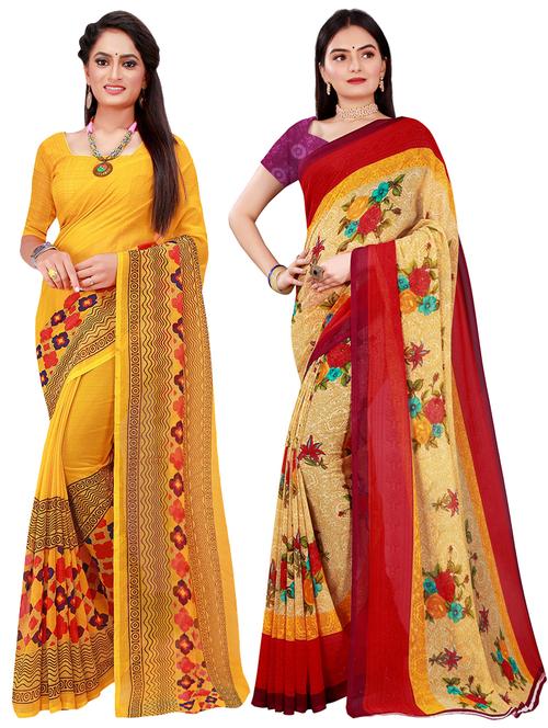 women's saree combo with blouse - 18501871 - Very Small Image - 1