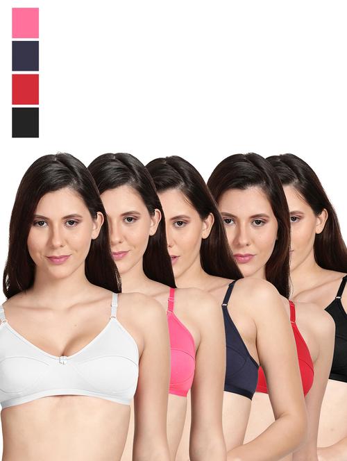 pack of 5 regular bra  - 18502458 - Very Small Image - 1