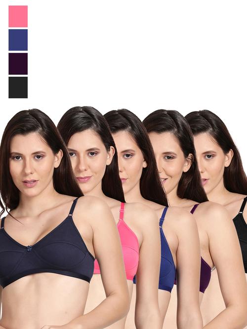 pack of 5 regular bra  - 18502461 - Very Small Image - 1