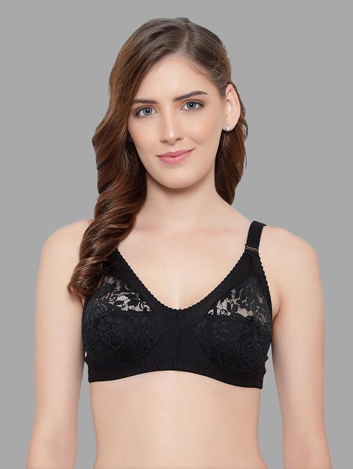 lace detailed non padded regular bra - 18503830 - Very Small Image - 1