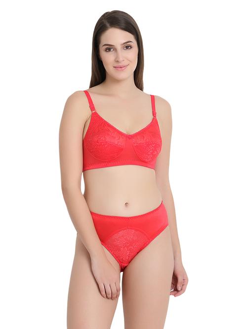 self design bras and panty set - 18503945 - Very Small Image - 1