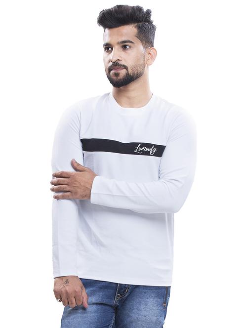 white cut and sew t-shirt - 18507182 - Very Small Image - 1