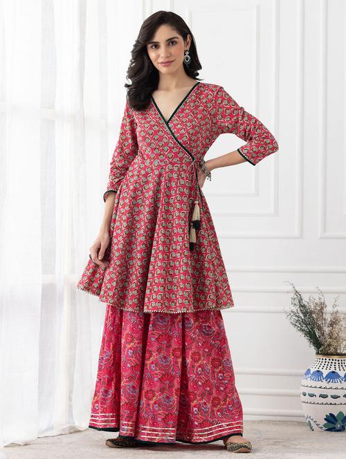 printed suit set with drawstring - 18507790 - Very Small Image - 1