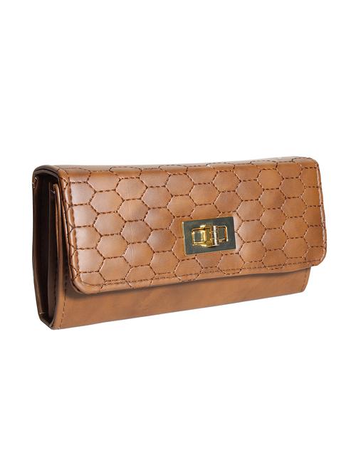 textured fold over clutch - 18507902 - Very Small Image - 1
