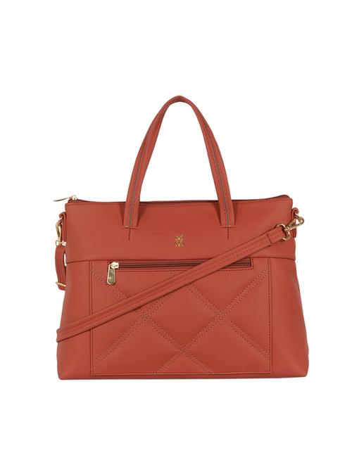 brown pvc regular satchel - 18507950 - Very Small Image - 1