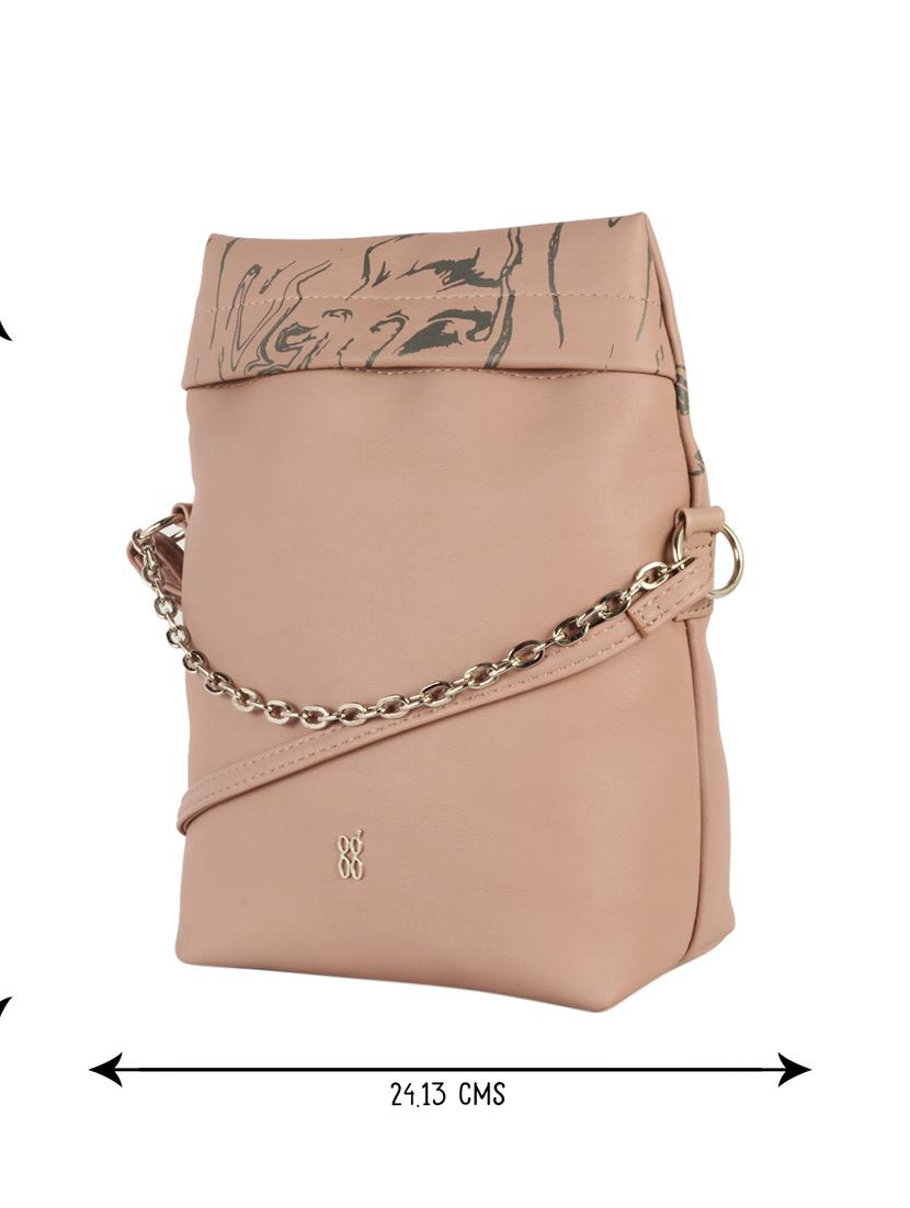 peach pvc regular satchel - 18507957 - Zoom Image - 3
