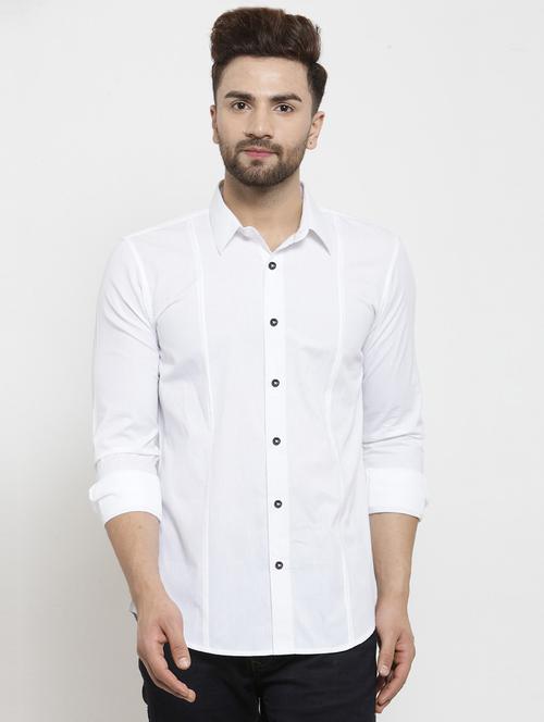 mens solid casual shirt - 18509922 - Very Small Image - 1