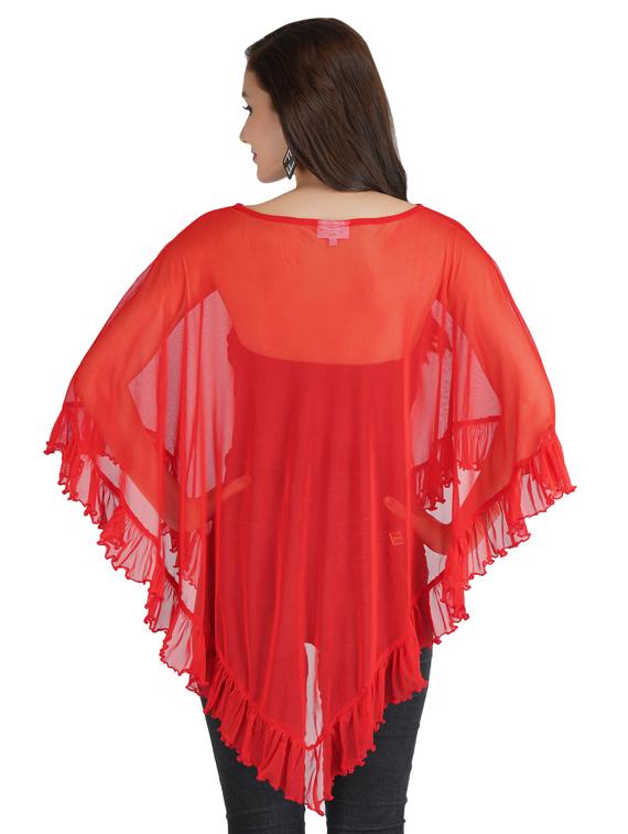 solid net summer poncho - 18509998 - Zoom Image - 2