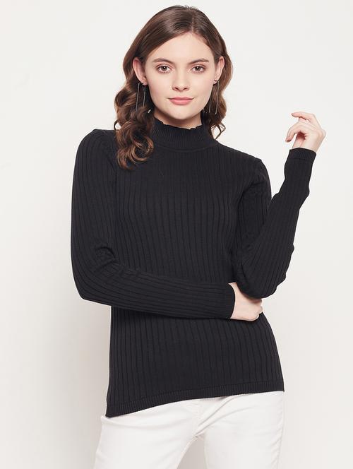 long sleeved solid regular pullover - 18512286 - Very Small Image - 1
