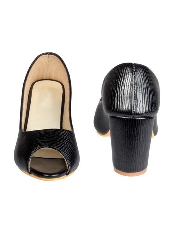 women black slip on pump - 18512413 - Zoom Image - 4