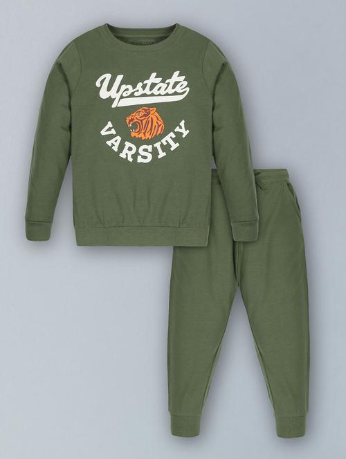 girls graphic printed full length set - 18513579 - Very Small Image - 1