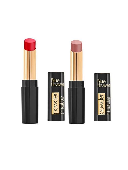 blue heaven powder matte lipsticks (carol touch & sienna sunset) - 18513632 - Very Small Image - 1