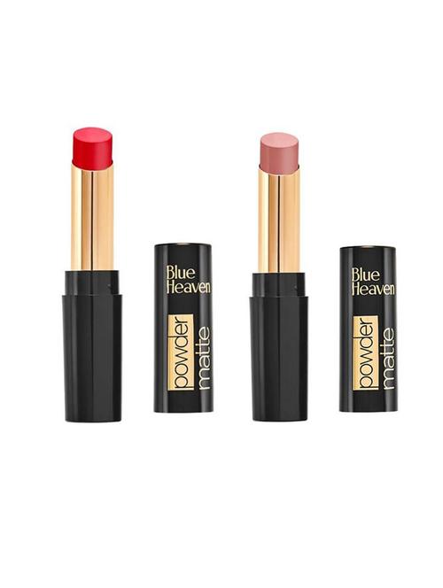blue heaven powder matte lipsticks (carol touch & woody flush) - 18513635 - Very Small Image - 1