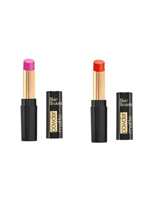 blue heaven powder matte lipsticks (barbie doll & fiery orange) - 18513657 - Very Small Image - 1