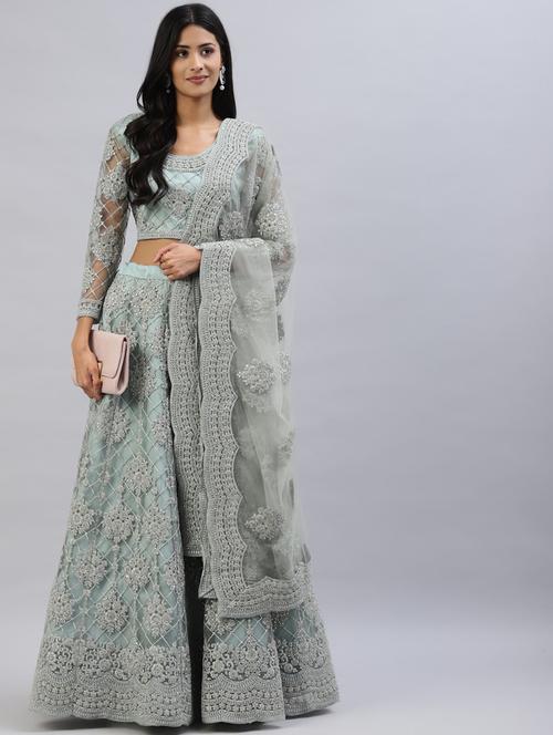 Embroidered Lehenga And Choli With Dupatta - 18514555 - Very Small Image - 1