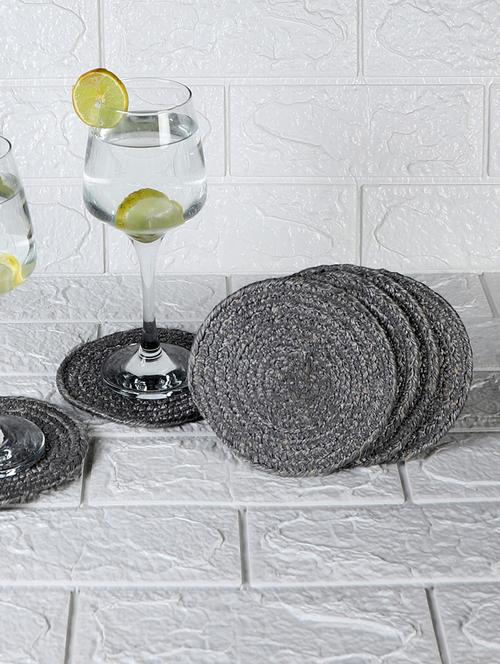 mnd villa jute coaster set, natural rope coasters 5x5 inch (set of 6 pcs) - 18515441 - Very Small Image - 1