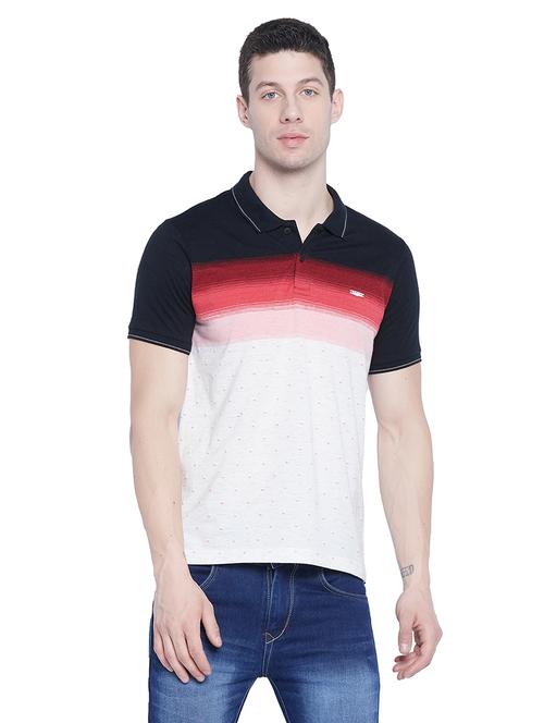 multi color color blocked polo t-shirt - 18515654 - Very Small Image - 1