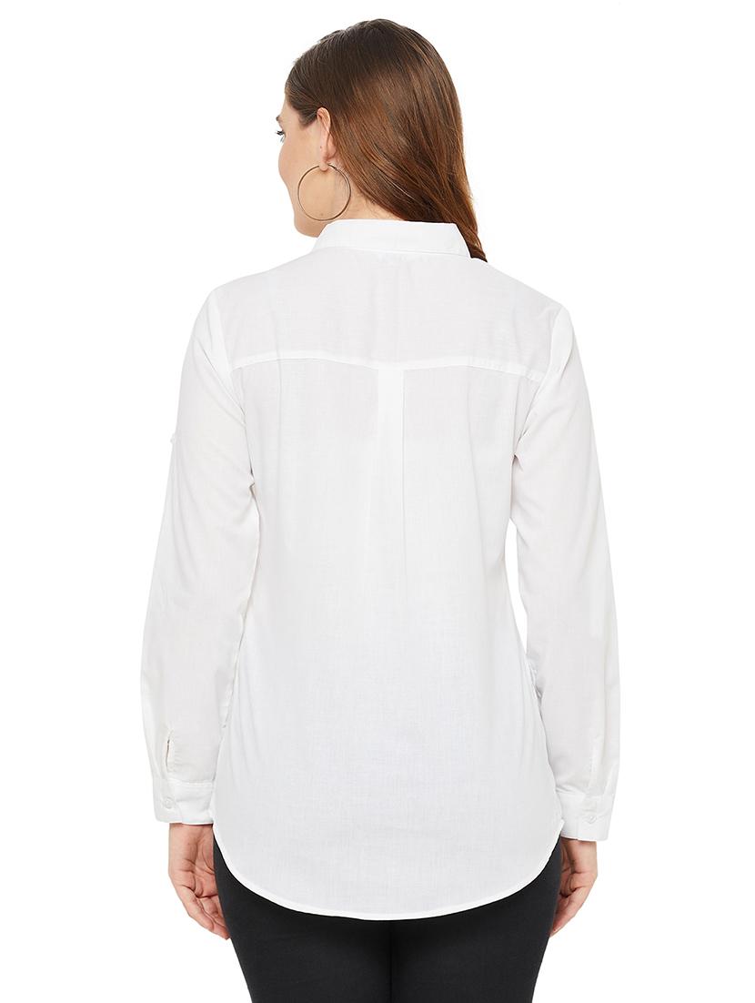 shirt collar embroidered regular shirt - 18515791 - Standard Image - 2
