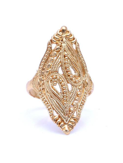 gold plated finger ring - 18516179 - Very Small Image - 1