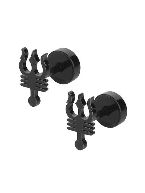 black stud earring  - 18516724 - Very Small Image - 1