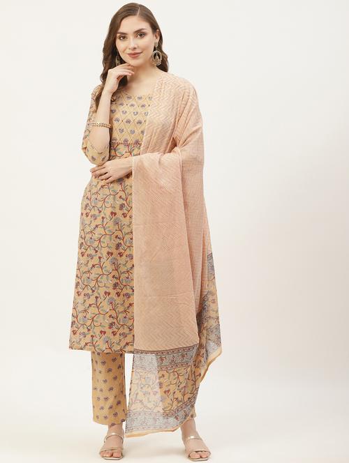 printed kurta pant with dupatta set - 18517041 - Very Small Image - 1