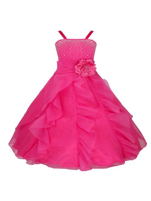 girls shoulder strap sleeveless frock - 18517088 - Very Small Image - 1