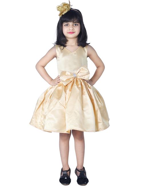 girls v neck sleeveless frock - 18517338 - Very Small Image - 1