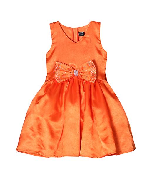 girls v neck sleeveless frock - 18517340 - Very Small Image - 1